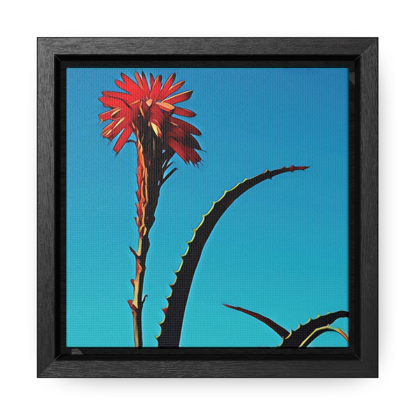 Happy to Be Here (Square Frame Canvas Wrap)