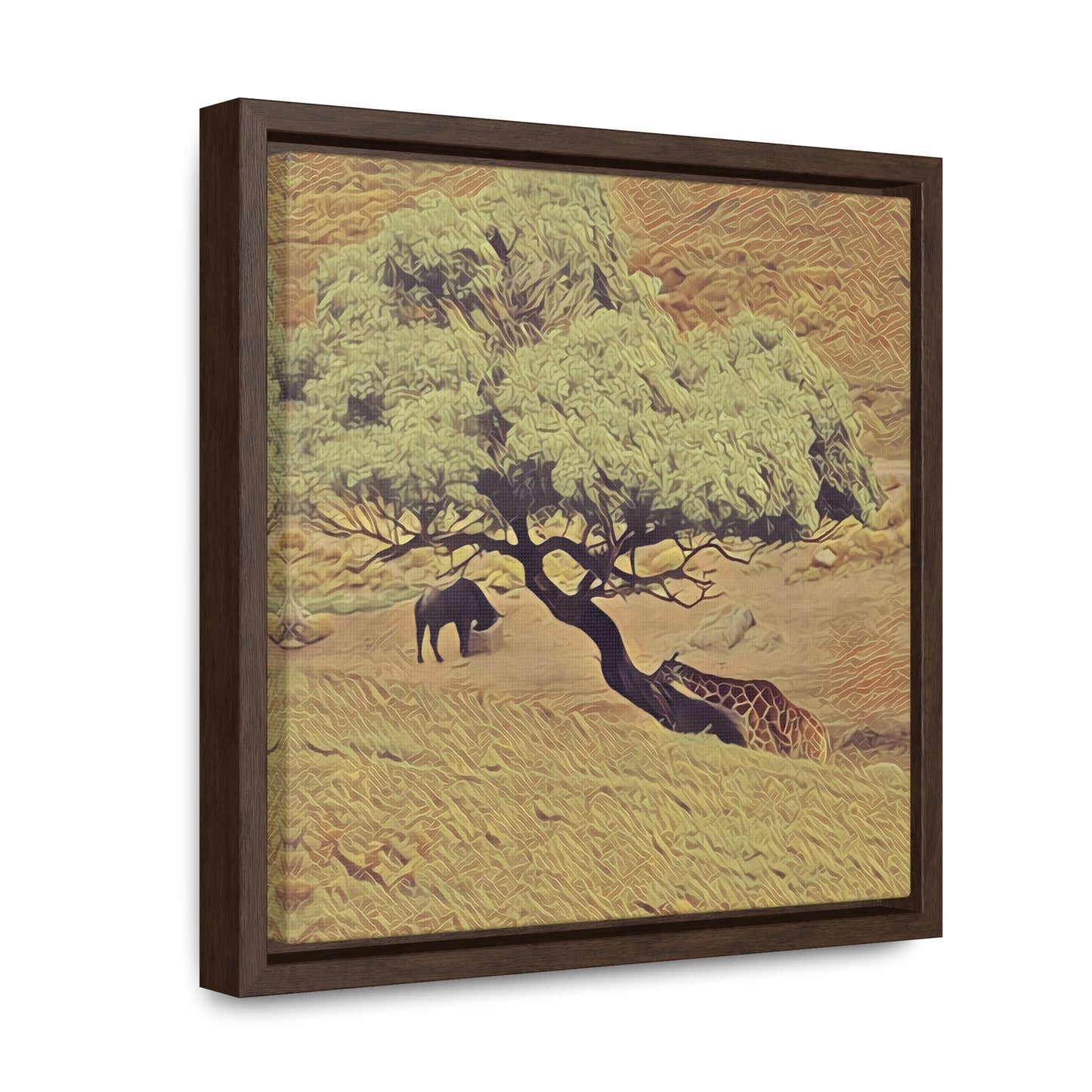 Leaning In (Square Frame Canvas Wraps)