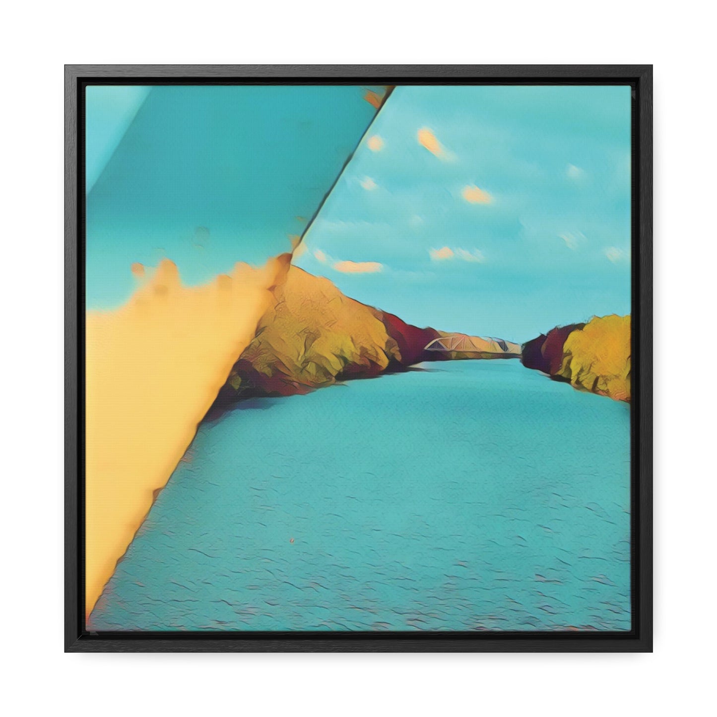 The Cal-Sag Channel (Framed Gallery Canvas Wrap)