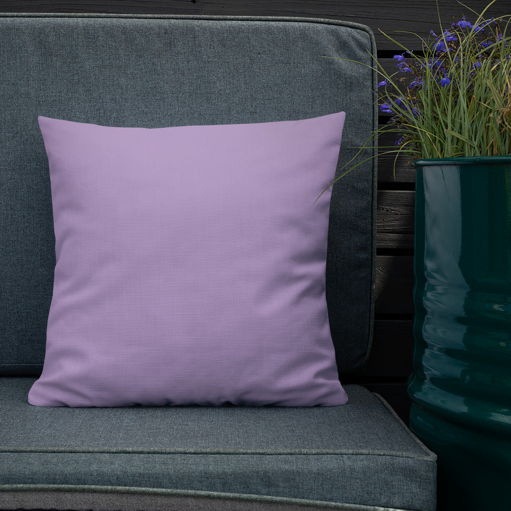 Natural Abstract in Lilac - Throw Pillow