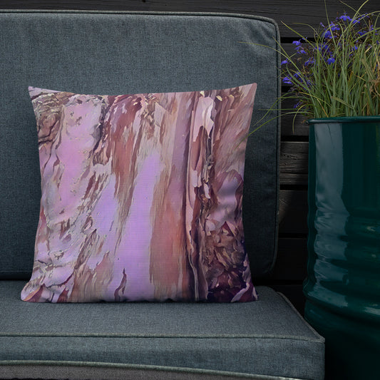 Natural Abstract in Lilac - Throw Pillow