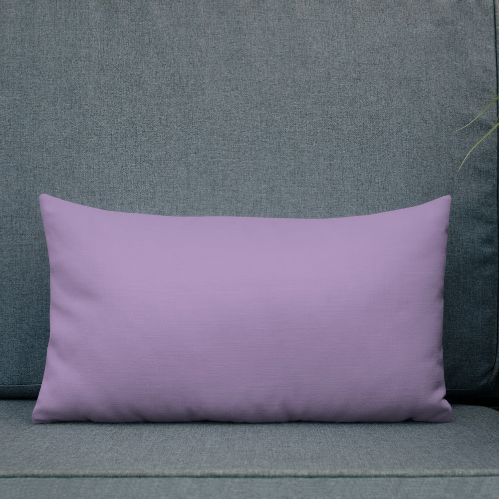 Natural Abstract in Lilac - Throw Pillow